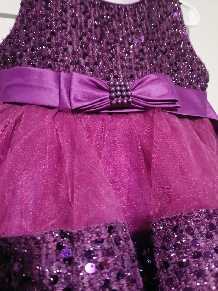 Vestido formal de fiesta de cumpleaños para niña pequeña talla 18-24 meses Foto 2 de 4