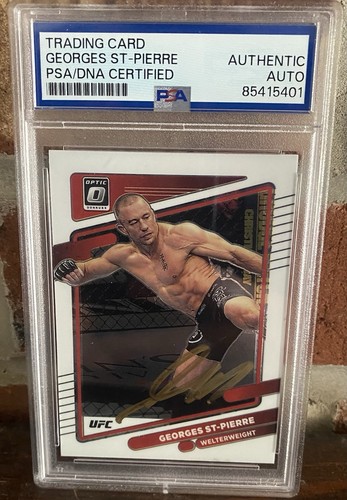 Georges St-Pierre Signed 2022 Panini Donruss Optic UFC Card PSA AUTHENTIC Auto - Bild 1 von 9