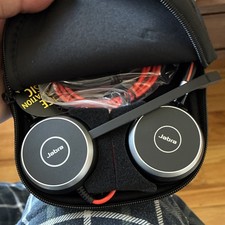 Jabra Elite 65t On-Ear Wired 3.5mm Headphones w/ Carry Case Black/Red