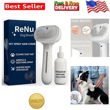 Fresh Fur Shower Brush for Dogs, 3 In 1 Self Cleaning Steamy Pet Brush, Pets ...