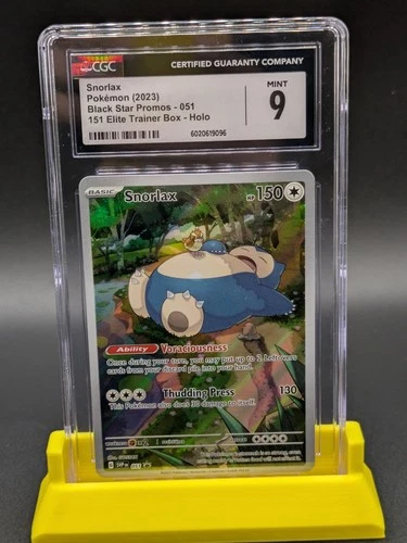 Pokémon TCG Snorlax 051 Black Star Promos 2023 Promo CGC Mint 9 Card Stock