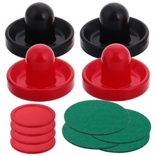 1 Set Pucks and Pushers Replacement Pucks Hockey Pushers Table Ice Hockey Table