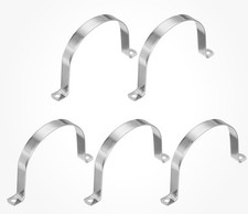 5Pcs 4-1/2" (114mm) Rigid Pipe Strap 2 Hole U Bracket Thicken Conduit Tube Clamp
