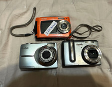 FOR PARTS Vintage Kodak EasyShare Z1275  Vivitar F526 Digital Camera Lot of 3