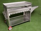 Deluxe Edelstahlgrill XXL Holzkohle • Edelstahl Grill Kohle Grillwagen