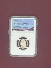 1982 S 5c PF 69 Ultra Cameo Jefferson Nickel