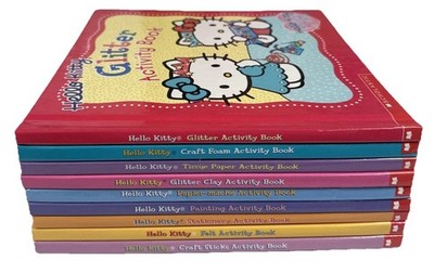 Hello Kitty Activity Books Lot of 9 Crafts Club Hardcover Children's Books