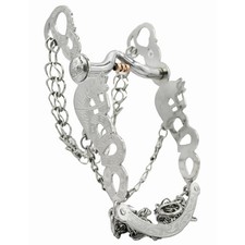 5 1/2" Horse Stainless Steel Charro Bit Freno Horseshoe