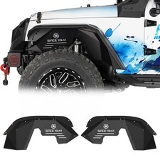 Aluminum Front Inner Fender Liners for 2007-2018 Jeep Style 1 - for JK Front
