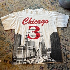 90s Chicago Bulls AOP Tee XL