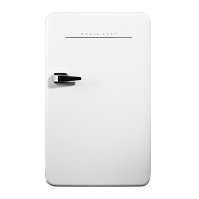 Retro Mini Refrigerator |3.2 Cubic Foot Capacity |120 Volt | White