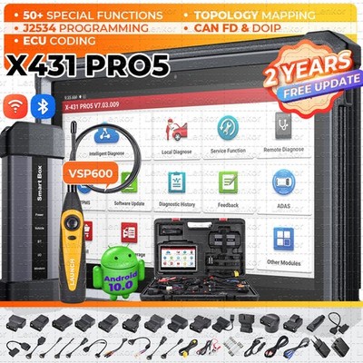 2025 LAUNCH X431 PRO5 PAD V+ Diagnostic Scanner J2534 Programming E.CU Coding