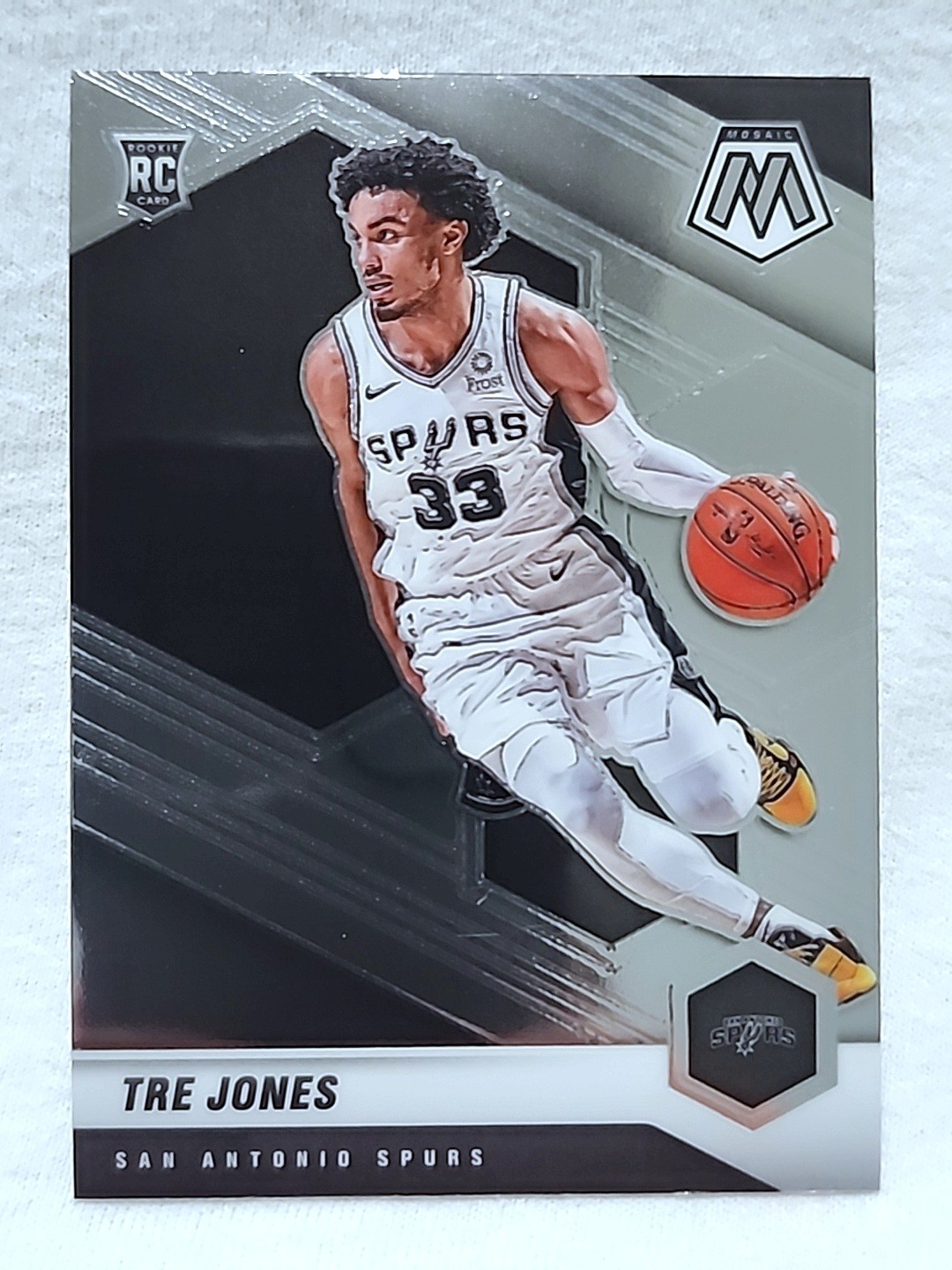 2020-21 Panini Mosaic Tre Jones #243 RC San Antonio Spurs 