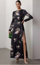 Mac Duggal Black Floral Gown