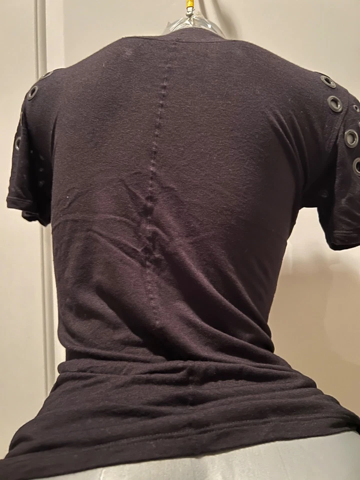 ❤️ Top Givenchy Vintage Manga Corta Negro Talla L - Italia Foto 3 de 4