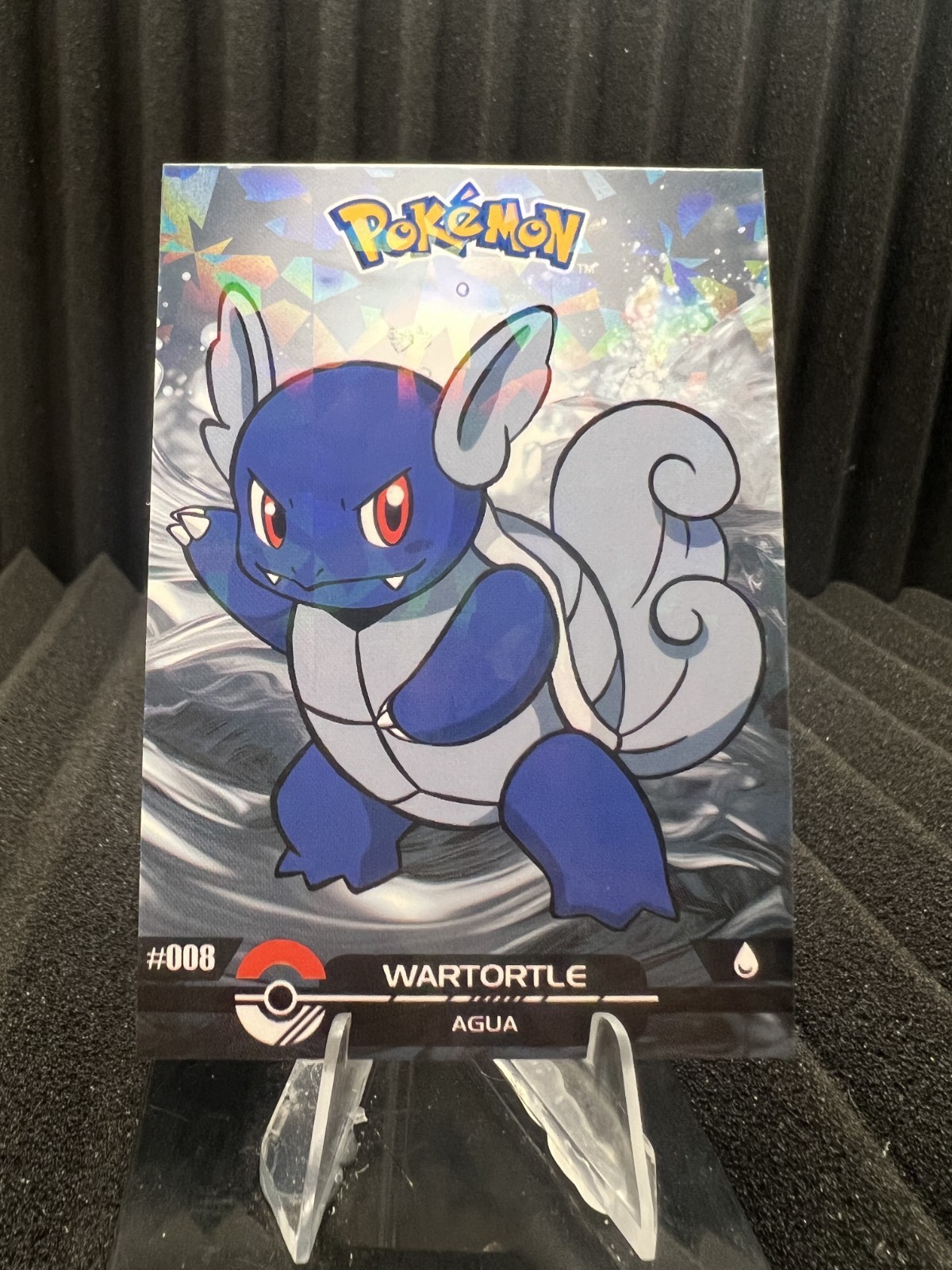 Wartortle #8 - Cracked Ice Holo - Crystal Dark Black 2025 - Pokemon Card