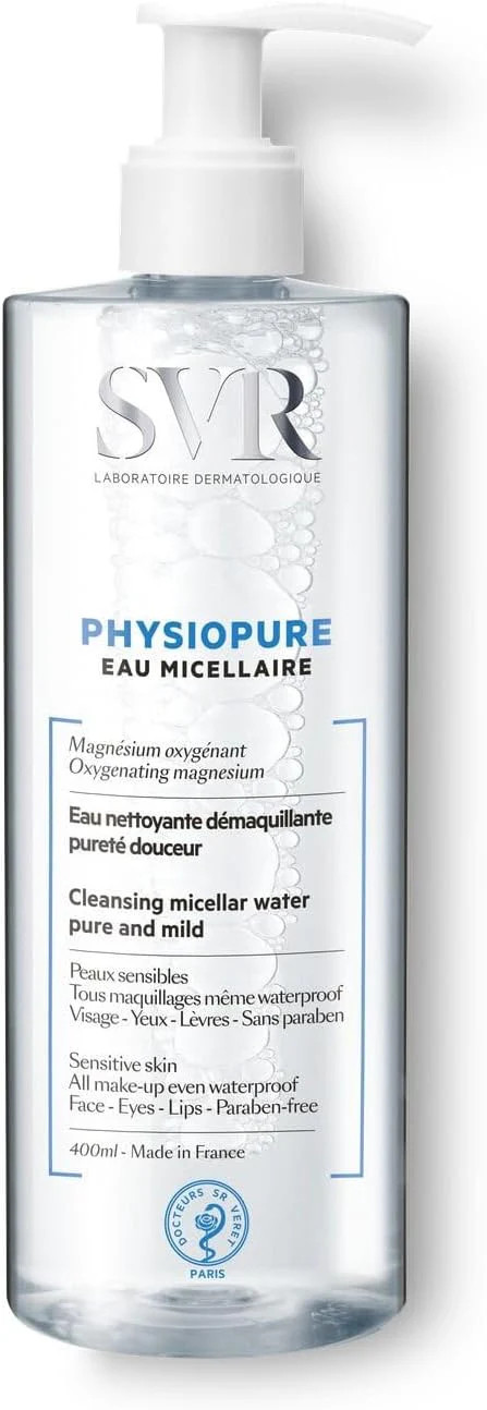 SVR Eau Micellaire Douce Peaux Sensibles Nettoyant Visage Lot de 2 x 400ml