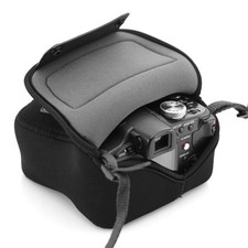 Small Camera Case Holster Sleeve by USA GEAR with Belt Loop