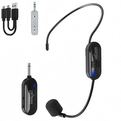 Sender Headset-Mikrofon 50 M Adapter Drahtlos Für Unterricht GFSK Mikrofon