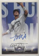 2018 Topps Salute Series 1 Memorial Day Keon Broxton #SA-KBO Auto 1u6