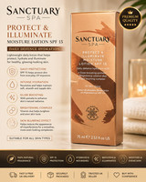 Sanctuary Spa Protect and Illuminate Moisture Lotion SPF 15 75ML