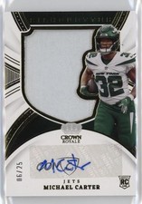 2021 Chronicles Crown Royale Silhouette Prime 6/25 Michael Carter Auto 0eo6