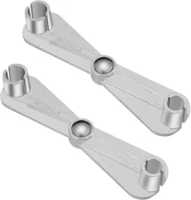 2PCS Fuel Line Disconnect Scissor Tool Set for 3/8”and 5/16”. zinc Silver 