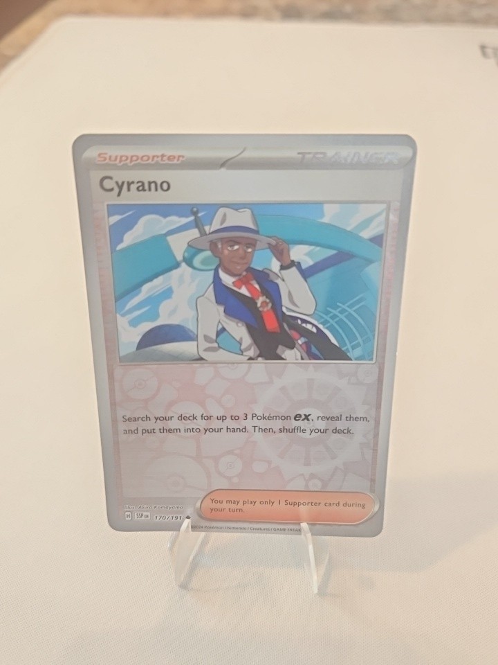 Cyrano 170/191 Reverse Holo Uncommon LP - Pokemon S&V Surging Sparks SSP Trainer