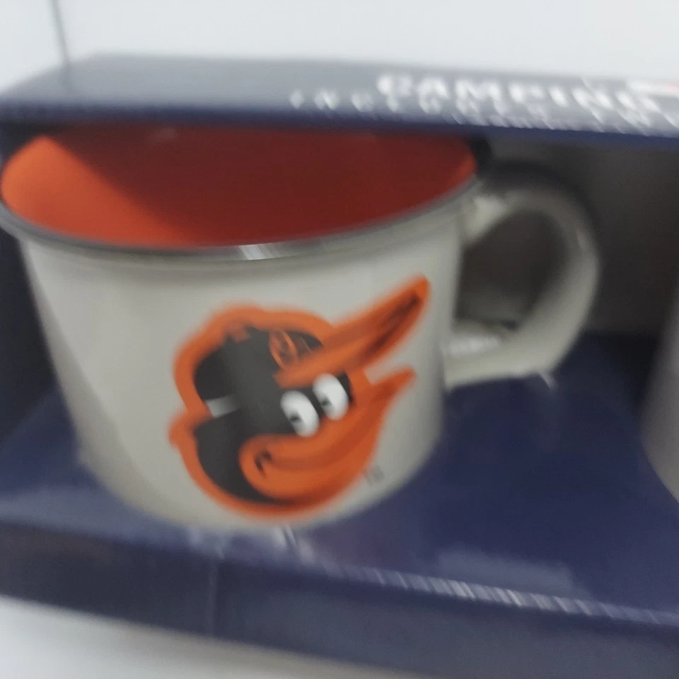 Juego de 2 tazas de camping de café/sopa Baltimore Orioles 15 oz nuevas en caja Foto 4 de 4