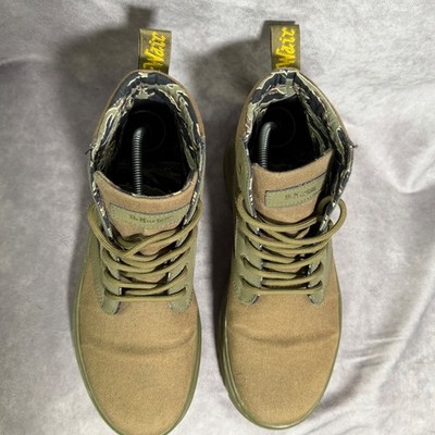 Dr. Martens Bonny II Khaki Green Canvas Utility Boots Mens 8  display picture 3
