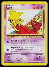 Pokemon Card Team Rocket Abra 49/82 Common
