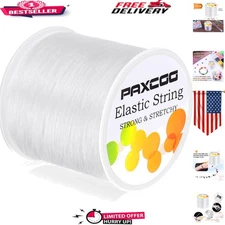 Value Pack of 328 Ft Elastic Bead Cord - Perfect for Jewelry Making Projects