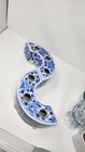 Two's Company Blue & White Floral Chinoiserie Porcelain Tulipiere Arranger - 2PC — photo 7