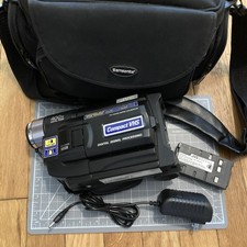 JVC GR-AXM230U VHS-C Camcorder Tested working with Battery/Charger/ Bag