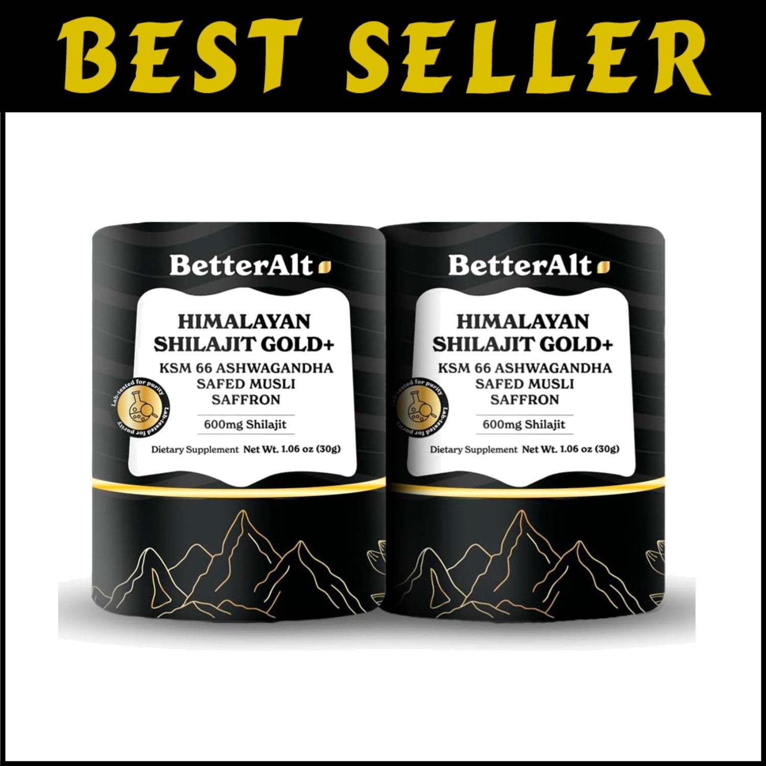 Himalayan Shilajit Gold+ 2-Pack for Natural Strength & Recovery Boost