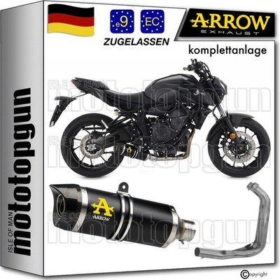 ARROW KOMPLETTANLAGE OP THUNDER SCHWARZ C YAMAHA MT07 MT-07 2023 23 2024 24