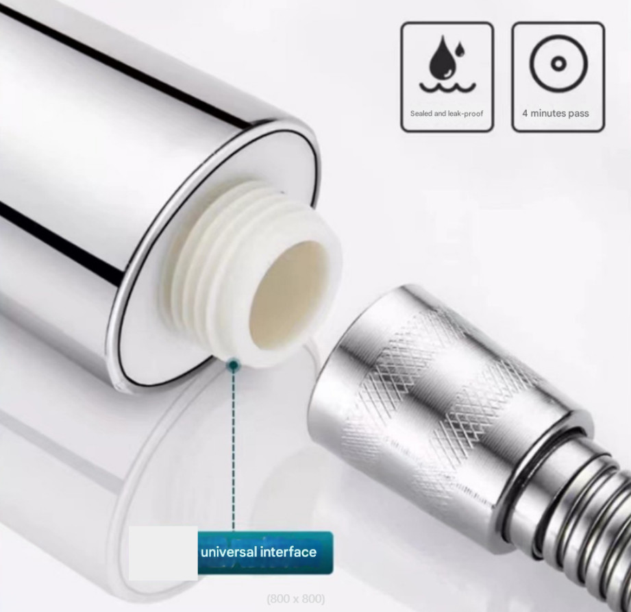 High Pressure Shower Head 5 Settings Handheld Shower Heads Spray 5 FT Hose+///