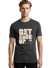 Get-Snack-Up Mens Graphic Tee,100% Cotton,Casual Summer Wear
