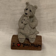 Quarry Critters I Love You Mum Resin Mum And Cub 4 Inch Figurine 2004