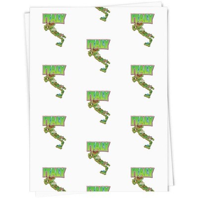 Geschenkpapier / Geschenkanhänger ''Karte von Italien'' (GI061314)