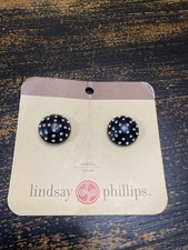 Lindsay Phillips Snaps "Ruth" Black Round Rhinestones