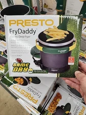 FryDaddy Electric Deep Fryer Green and Yellow, New 05427