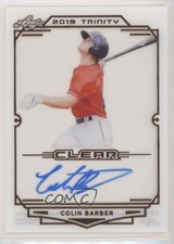 2019 Leaf Trinity Clear Auto Colin Barber #CA-CB2 Auto 01x1