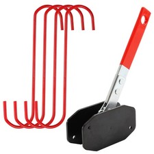 Car Spreader Caliper Pad Install Tool Ratchet Brake Piston Wrench w/4 Hanger Red