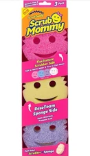 Scrub Daddy Scrub Mommy Sponges - Dish Scrubber + Non-Scratch Cleaning Sponges