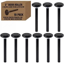 Set Spark 10-Pack 4" Quiet Garage Door Rollers, 2" Track, Nylon Wheel, Sealed
