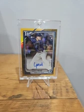 2024 Bowman - Chrome Rookie Autographs Curtis Mead #CRA-CME Gold /50 (AU, RC)