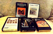 FIVE 8 TRACK TAPE CASSETTES CHRISTMAS MUSIC VARIETY