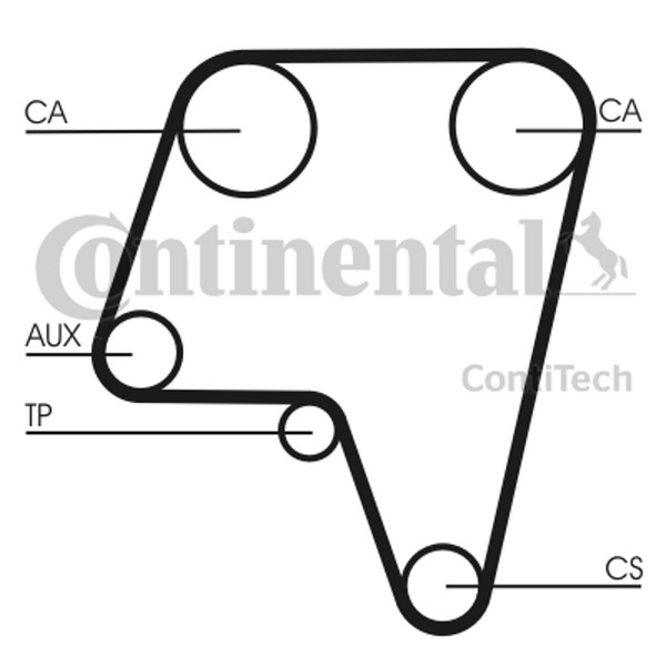Continental Ctam Zahnriemen CT819 FüR Alfa Lancia Fiat Thema 155 GTV Spider 164-image