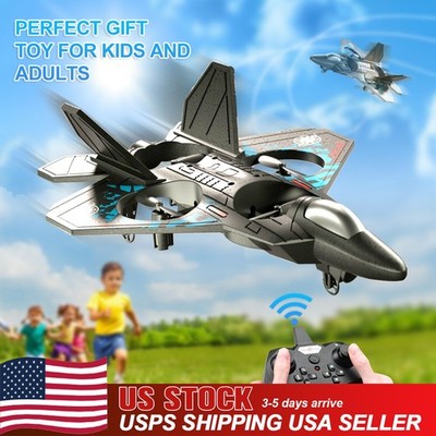 US RC Helicopter Plane 2.4G Gravity Sensing Glider 360° Rotation One Key Takeoff